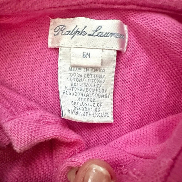 Ralph Lauren | Ruffled Polo Dress (6 mos) 🩷 - Picture 5 of 5